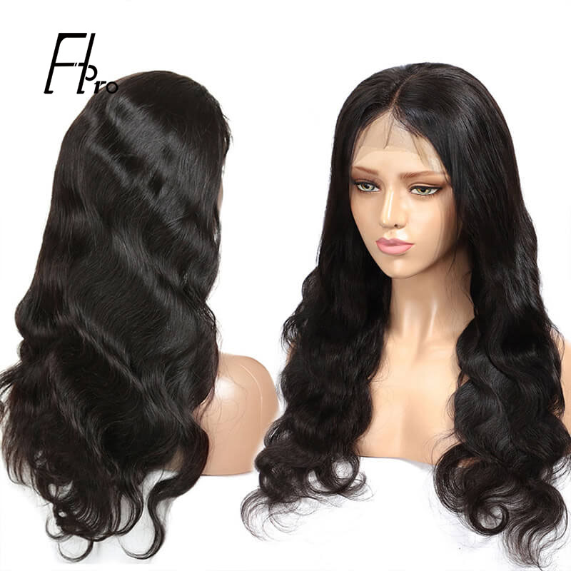 T Part Lace Wigs Body Wave Pre Plucked With Baby Hair